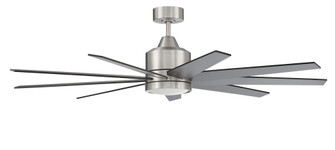 Champion 60'' 9-Blade Ceiling Fan in Brushed Polished Nickel w/ Brushed Nickel/Flat Black Blades (20|CHP60BNK9)