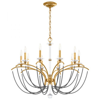 Priscilla 10 Light 120V Chandelier in Heirloom Gold with Dark Grey Pearl (168|BC7110N-22PDK)