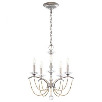 Priscilla 5 Light 120V Chandelier in Antique Silver with Bronze Pearl (168|BC7105N-48PBZ)