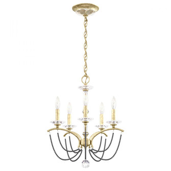 Priscilla 5 Light 120V Chandelier in Heirloom Silver with Dark Grey Pearl (168|BC7105N-44PDK)