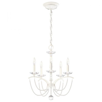 Priscilla 5 Light 120V Chandelier in White with White Pearl (168|BC7105N-06PWT)