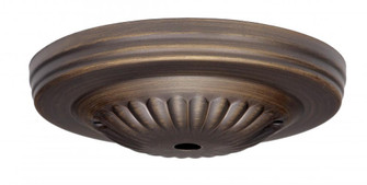 Ribbed Canopy Kit And Matching Hardware; Dark Antique Brass Finish; 5'' Diameter; 7/16'' (27|90/1887)
