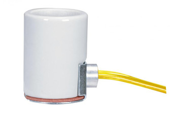 Porcelain socket; Medium base; Side outlet; 36 in. leads (27|80/1329)