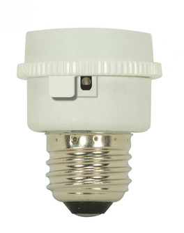 Medium To GU24 Adapter; White Finish; E26-GU24 With Photocell; 1-1/8'' Overall Extension; (27|90/2610)