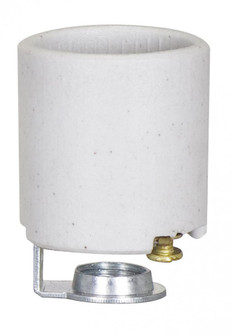 Porcelain Socket With 1/4 IPS Hickey; Aluminum Screw Shell; Unglazed; 660W; 250V (27|80/2089)