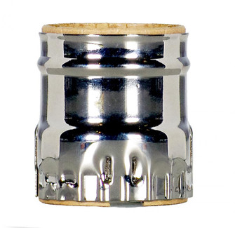 3 Piece Solid Brass Shell With Paper Liner; Short Keyless; Polished Nickel Finish (27|80/1472)