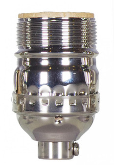 Short Keyless Socket; 1/8 IPS; 3 Piece Stamped Solid Brass; Polished Nickel Finish; 660W; 250V; Uno (27|80/1039)