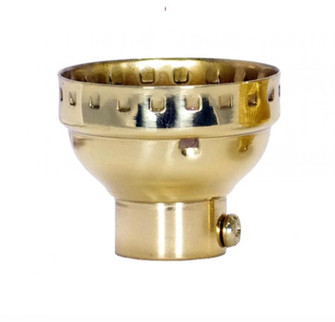 3 Piece Solid Brass Cap With Paper Liner; Polished Brass Finish; 1/4 IP; With Set Screw (27|80/1289)