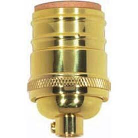 Short Keyless Socket; 1/8 IPS; 4 Piece Stamped Solid Brass; Polished Brass Finish; 660W; 250V; Uno (27|80/1056)