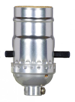 On-Off Push Thru Socket; 1/8 IPS; Aluminum; Nickel Finish; 660W; 250V; With Set Screw (27|80/1527)