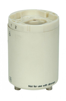 Smooth Phenolic Electronic Self-Ballasted CFL Lampholder; 120V, 60Hz, 0.15A; 13W G24q-1 And GX24q-1; (27|80/1846)