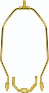 Light Duty Harp; Polished Brass Finish; 15'' Height; 1/8 IP Saddle; 1/4-27 Thread; 125 Carton (27|90/2522)