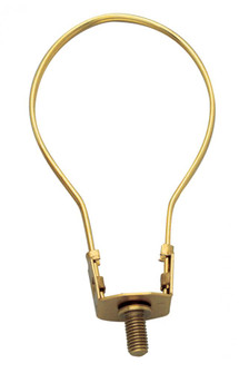 Bulb Clip; 1/4-27; 3-5/8'' Height; 2-1/8'' Diameter; Medium Base; Brass Plated Finish (27|90/940)
