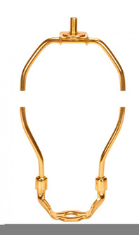 Light Duty Harp; Polished Brass Finish; 12'' Height; 1/8 IP Saddle; 1/4-27 Thread; 125 Carton (27|90/224)