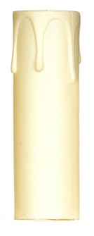 Plastic Drip Candle Cover; Ivory Plastic Drip; 13/16'' Inside Diameter; 7/8'' Outside (27|90/1508)