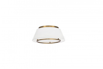 HAILEY 16IN FABRIC FLUSH MOUNT 3000K (16|FM-53116-AB)