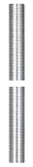 3/8 IP Steel Nipple; Zinc Plated; 48'' Length; 5/8'' Wide (27|90/2626)