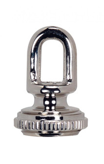 Screw Collar Loop; 1/4IP; Cast Brass; Nickel Finish (27|90/2613)