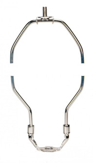 Heavy Duty Harp; Polished Nickel Finish; 13-1/2'' Height; 1/8 IP Saddle; 1/4-27 Thread; 125 (27|90/2258)