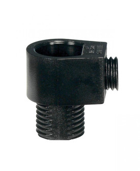 Black 1/8 IP Strain Relief With Set Screw For 18/2 SVT Wire (27|80/2338)