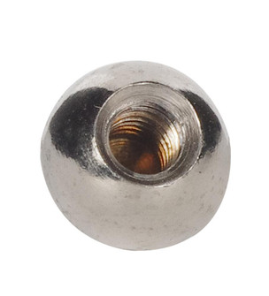 Brass Ball; 3/8'' Diameter; 8/32 Tap; Nickel Finish (27|90/1810)