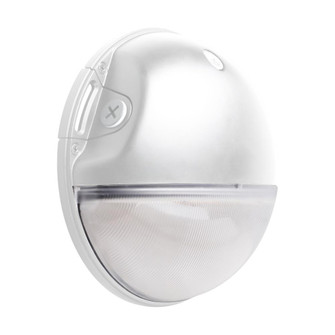 LED Small Round Wall Pack; 20W; CCT Selectable; Bypassable Photocell; 120-277 Volt; White Finish (81|65/752)