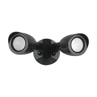 LED Security Light; Dual Head; Black Finish; 3000K (81|65/714)