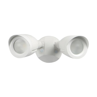 LED Security Light; Dual Head; White Finish; 3000K (81|65/710)