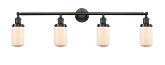 Dover - 4 Light - 43 inch - Oil Rubbed Bronze - Adjustable Bath Vanity Light (3442|215-OB-G311-LED)
