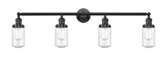 Dover - 4 Light - 43 inch - Matte Black - Adjustable Bath Vanity Light (3442|215-BK-G314)