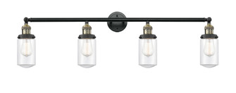 Dover - 4 Light - 43 inch - Black Antique Brass - Adjustable Bath Vanity Light (3442|215-BAB-G312)