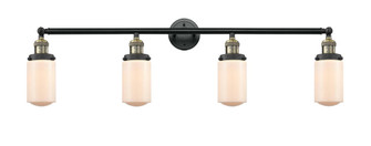 Dover - 4 Light - 43 inch - Black Antique Brass - Adjustable Bath Vanity Light (3442|215-BAB-G311)
