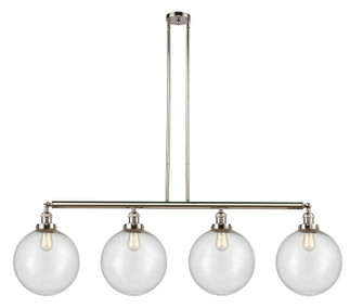 Beacon - 4 Light - 56 inch - Polished Nickel - Stem Hung - Adjustable Island Light (3442|214-PN-G204-12-LED)
