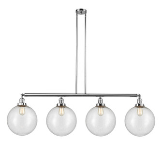 Beacon - 4 Light - 56 inch - Polished Chrome - Stem Hung - Adjustable Island Light (3442|214-PC-G204-12-LED)