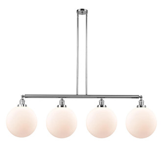 Beacon - 4 Light - 56 inch - Polished Chrome - Stem Hung - Adjustable Island Light (3442|214-PC-G201-12-LED)