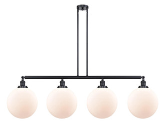 Beacon - 4 Light - 56 inch - Matte Black - Stem Hung - Island Light (3442|214-BK-G201-12)