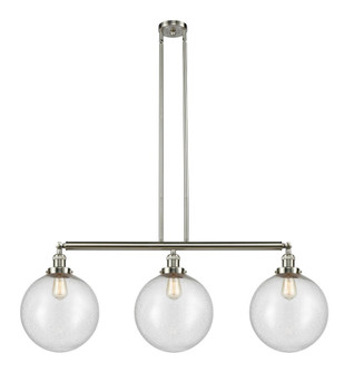 Beacon - 3 Light - 44 inch - Brushed Satin Nickel - Stem Hung - Adjustable Island Light (3442|213-SN-G204-12)