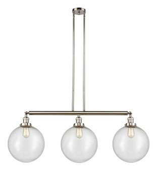 Beacon - 3 Light - 44 inch - Polished Nickel - Stem Hung - Adjustable Island Light (3442|213-PN-G204-12-LED)