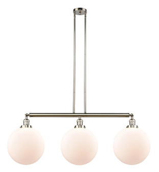 Beacon - 3 Light - 44 inch - Polished Nickel - Stem Hung - Adjustable Island Light (3442|213-PN-G201-12)
