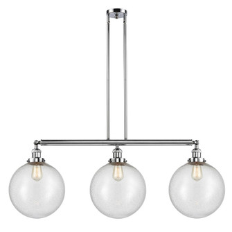 Beacon - 3 Light - 44 inch - Polished Chrome - Stem Hung - Adjustable Island Light (3442|213-PC-G204-12-LED)