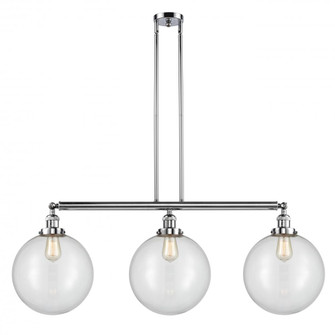 Beacon - 3 Light - 44 inch - Polished Chrome - Stem Hung - Island Light (3442|213-PC-G202-12)