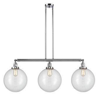 Beacon - 3 Light - 44 inch - Polished Chrome - Stem Hung - Adjustable Island Light (3442|213-PC-G202-12)
