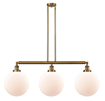 Beacon - 3 Light - 44 inch - Brushed Brass - Stem Hung - Adjustable Island Light (3442|213-BB-G201-12)