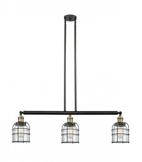 Bell Cage - 3 Light - 39 inch - Black Antique Brass - Stem Hung - Island Light (3442|213-BAB-G52-CE-LED)