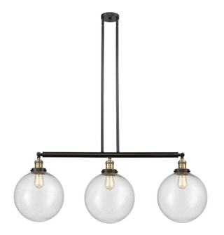 Beacon - 3 Light - 44 inch - Black Antique Brass - Stem Hung - Adjustable Island Light (3442|213-BAB-G204-12)