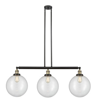 Beacon - 3 Light - 44 inch - Black Antique Brass - Stem Hung - Adjustable Island Light (3442|213-BAB-G202-12-LED)