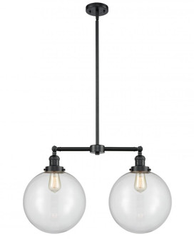 Beacon - 2 Light - 27 inch - Oil Rubbed Bronze - Stem Hung - Adjustable Island Light (3442|209-OB-G202-12-LED)