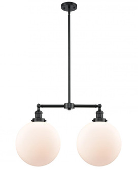 Beacon - 2 Light - 27 inch - Oil Rubbed Bronze - Stem Hung - Adjustable Island Light (3442|209-OB-G201-12-LED)