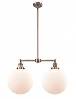 Beacon - 2 Light - 27 inch - Antique Copper - Stem Hung - Adjustable Island Light (3442|209-AC-G201-12)