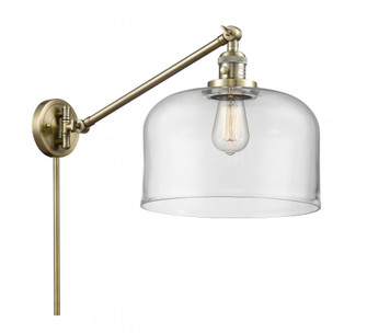 Bell - 1 Light - 12 inch - Antique Brass -Adjustable Swing Arm (3442|237-AB-G72-L-LED)